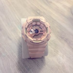 Baby pink G-Shock watch